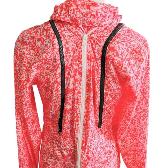 Stella McCartney for adidas Run Perf Jacket PR in White & salmon Turbo Size S - Picture 8 of 8